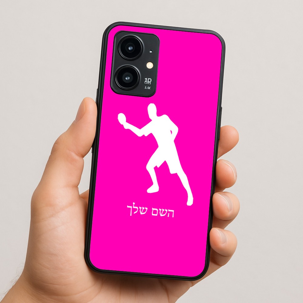 כיסוי בעיצוב אישי עם השם שלך לדגם - Realme 16 Pro 5G בעיצוב שחקן פינג פונג