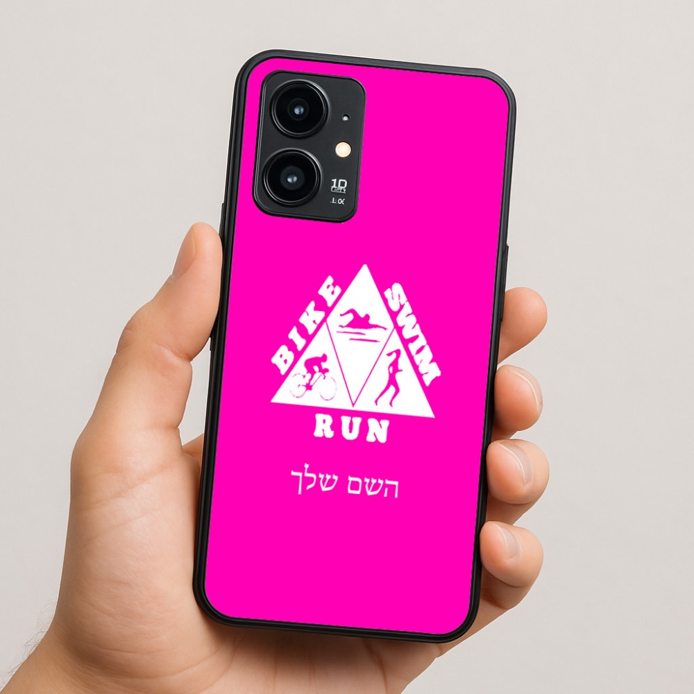 כיסוי בעיצוב אישי עם השם שלך לדגם - Realme 16 Pro 5G בעיצוב טריאתלון