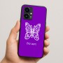 כיסוי בעיצוב אישי עם השם שלך לדגם - Realme 16 Pro 5G בעיצוב פרפר