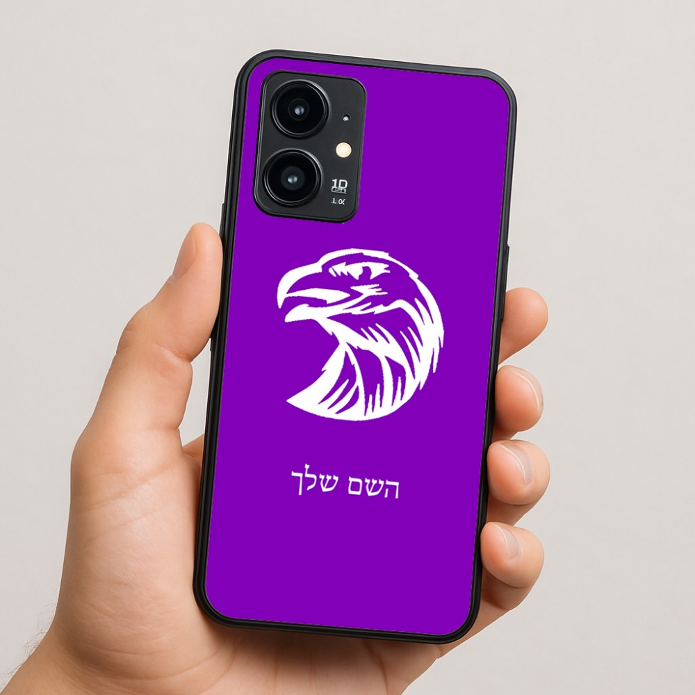 כיסוי בעיצוב אישי עם השם שלך לדגם - Realme 16 Pro 5G בעיצוב ראש נשר