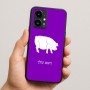 כיסוי בעיצוב אישי עם השם שלך לדגם - Realme 16 Pro 5G בעיצוב חזיר