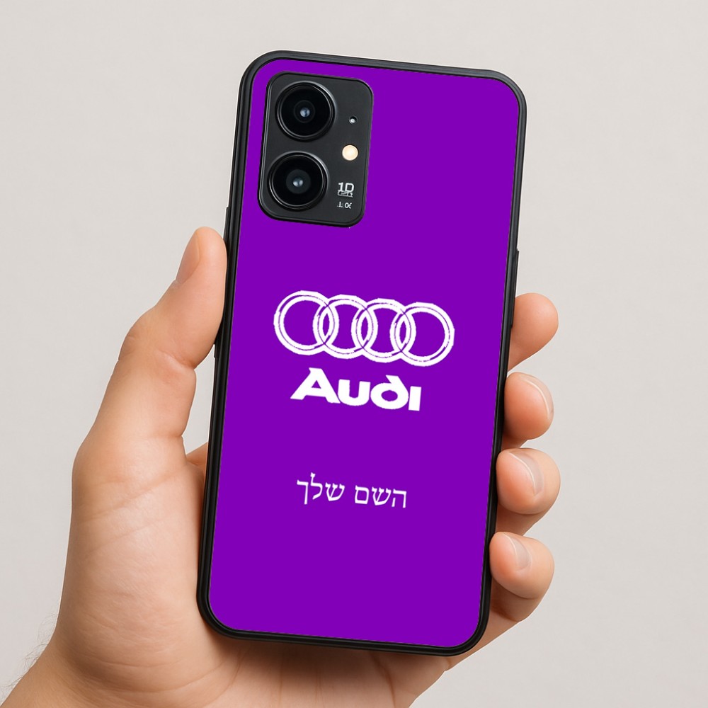 כיסוי בעיצוב אישי עם השם שלך לדגם - Realme 16 Pro 5G בעיצוב אאודי