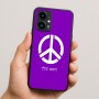 כיסוי בעיצוב אישי עם השם שלך לדגם - Realme 16 Pro 5G בעיצוב סמל השלום