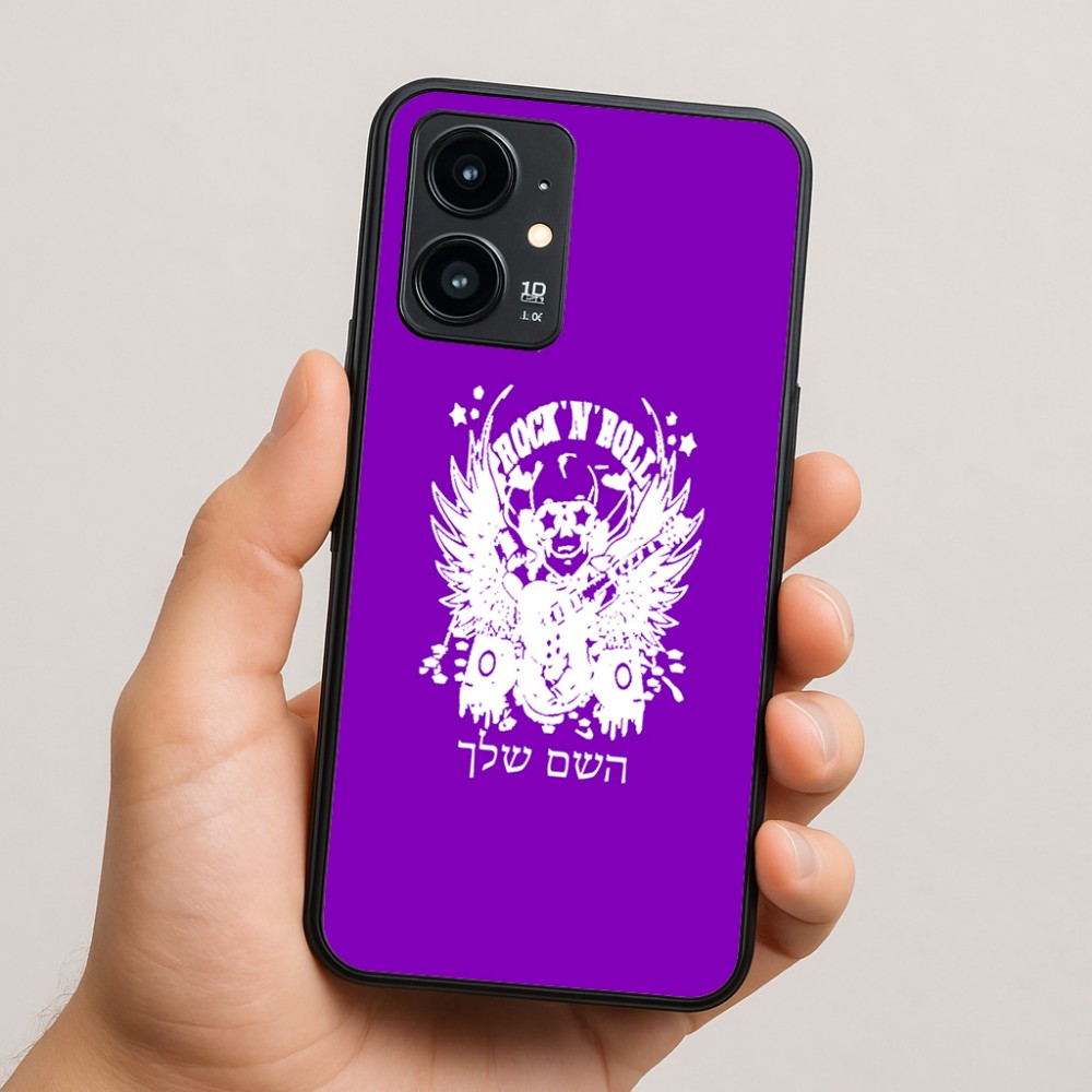 כיסוי בעיצוב אישי עם השם שלך לדגם - Realme 16 Pro 5G בעיצוב רוקנרול
