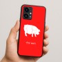 כיסוי בעיצוב אישי עם השם שלך לדגם - Realme 16 Pro 5G בעיצוב חזיר