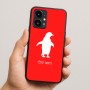 כיסוי בעיצוב אישי עם השם שלך לדגם - Realme 16 Pro 5G בעיצוב פינגווין