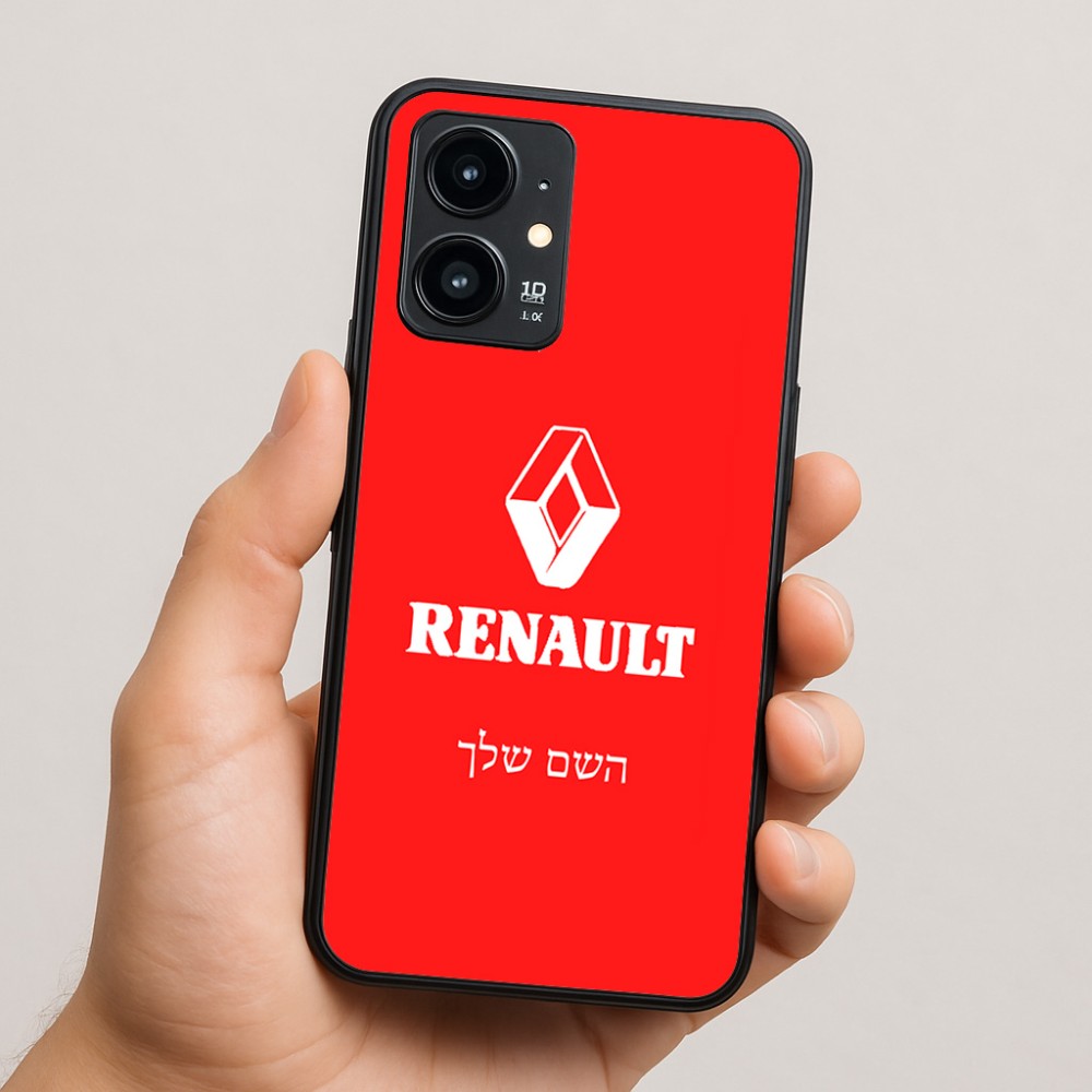 כיסוי בעיצוב אישי עם השם שלך לדגם - Realme 16 Pro 5G בעיצוב רנו
