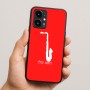 כיסוי בעיצוב אישי עם השם שלך לדגם - Realme 16 Pro 5G בעיצוב סקסופון