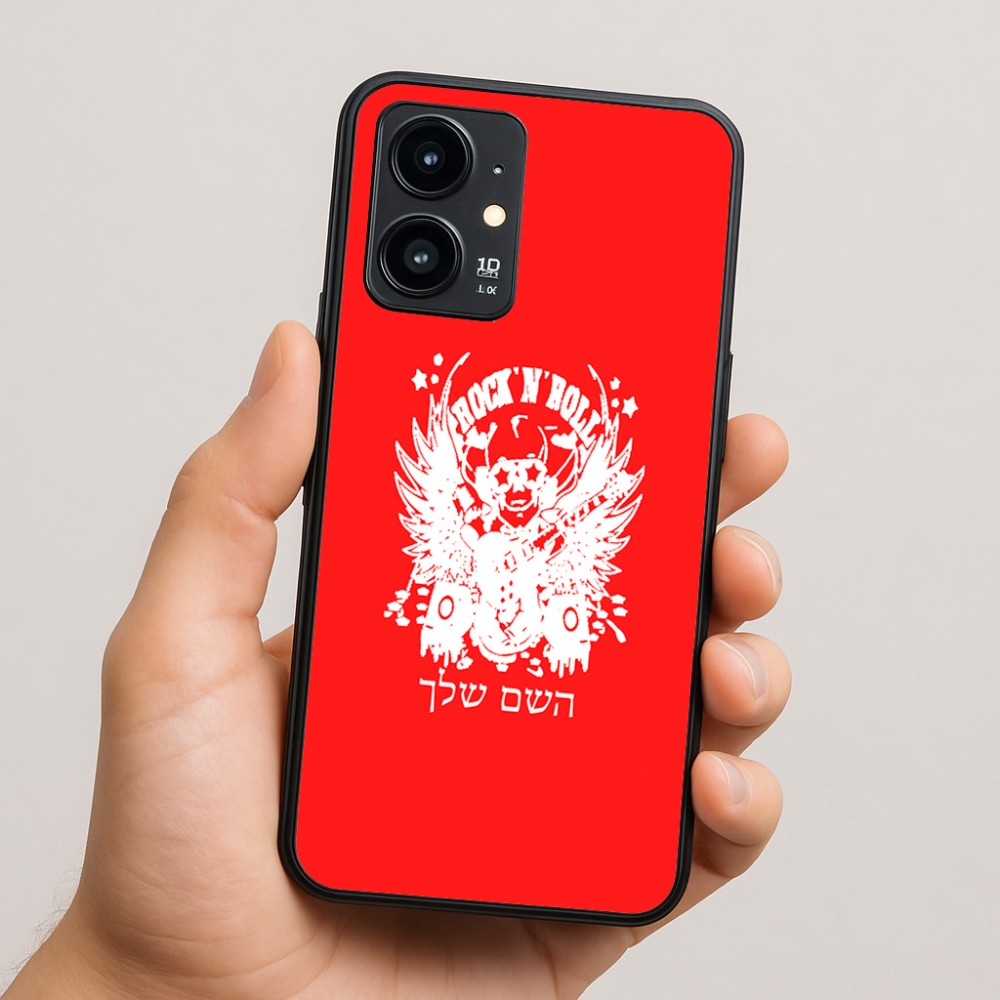 כיסוי בעיצוב אישי עם השם שלך לדגם - Realme 16 Pro 5G בעיצוב רוקנרול