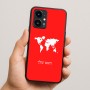 כיסוי בעיצוב אישי עם השם שלך לדגם - Realme 16 Pro 5G בעיצוב מפת העולם