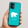 כיסוי בעיצוב אישי עם השם שלך לדגם - Realme 16 Pro 5G בעיצוב דוב