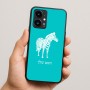 כיסוי בעיצוב אישי עם השם שלך לדגם - Realme 16 Pro 5G בעיצוב זברה