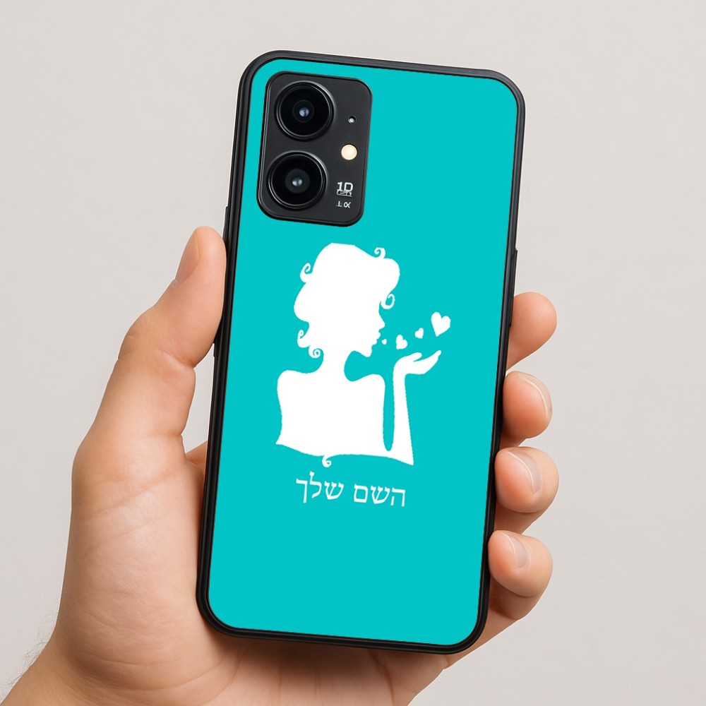 כיסוי בעיצוב אישי עם השם שלך לדגם - Realme 16 Pro 5G בעיצוב אהבת נשים