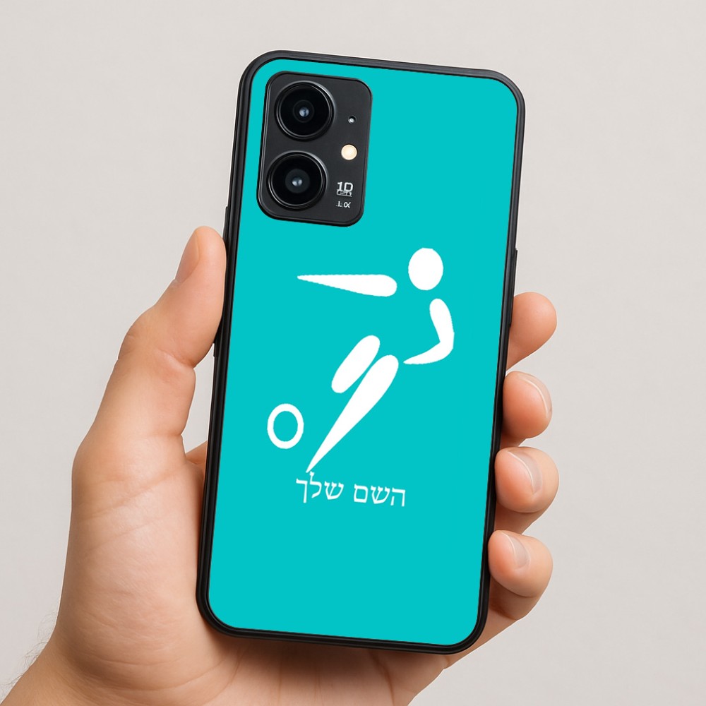 כיסוי בעיצוב אישי עם השם שלך לדגם - Realme 16 Pro 5G בעיצוב כדורגל אולימפי