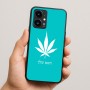 כיסוי בעיצוב אישי עם השם שלך לדגם - Realme 16 Pro 5G בעיצוב עלה מריחואנה - גראס