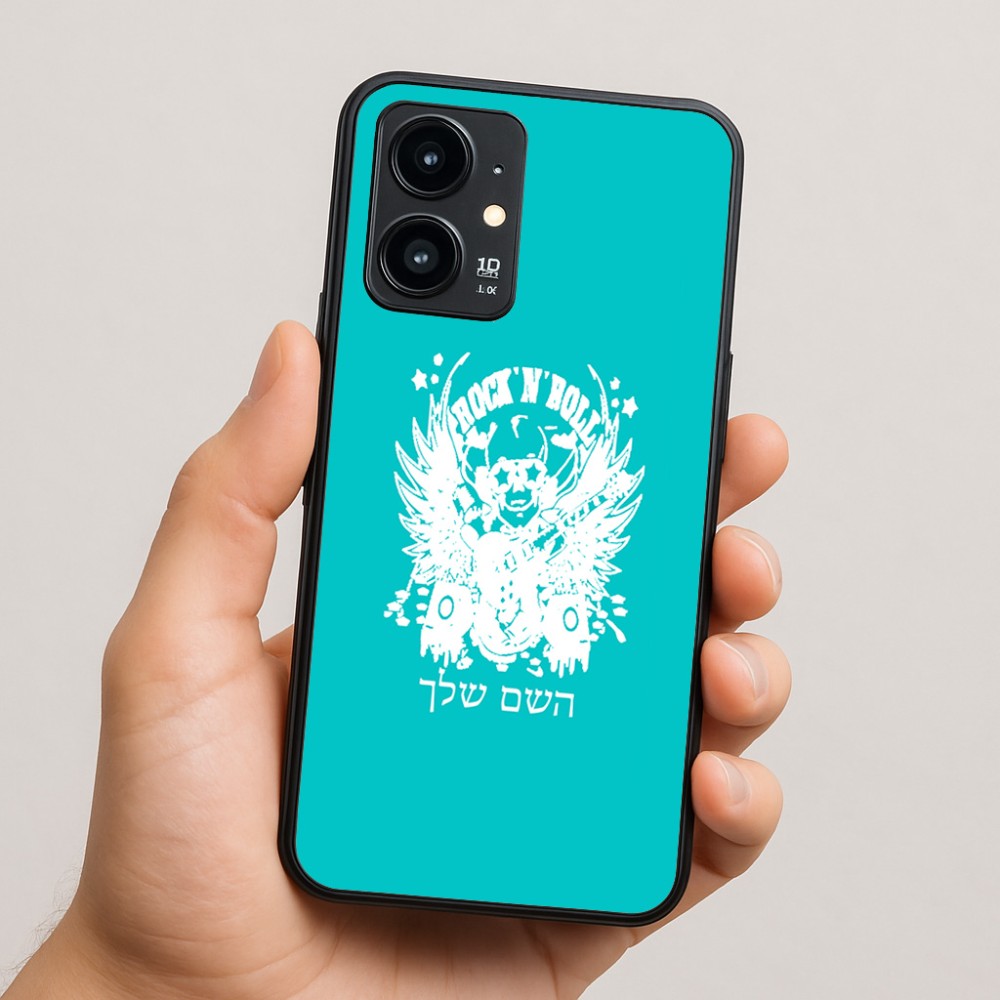 כיסוי בעיצוב אישי עם השם שלך לדגם - Realme 16 Pro 5G בעיצוב רוקנרול