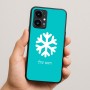 כיסוי בעיצוב אישי עם השם שלך לדגם - Realme 16 Pro 5G בעיצוב שלג
