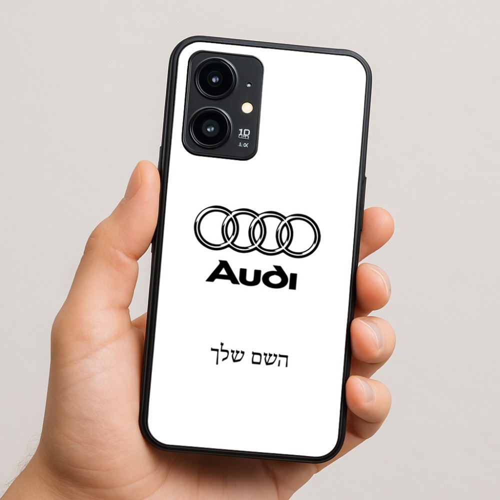 כיסוי בעיצוב אישי עם השם שלך לדגם - Realme 16 Pro 5G בעיצוב אאודי