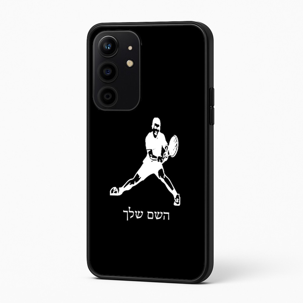 כיסוי בעיצוב אישי עם השם שלך לדגם - Realme 16 Pro+ 5G בעיצוב שחקן טניס