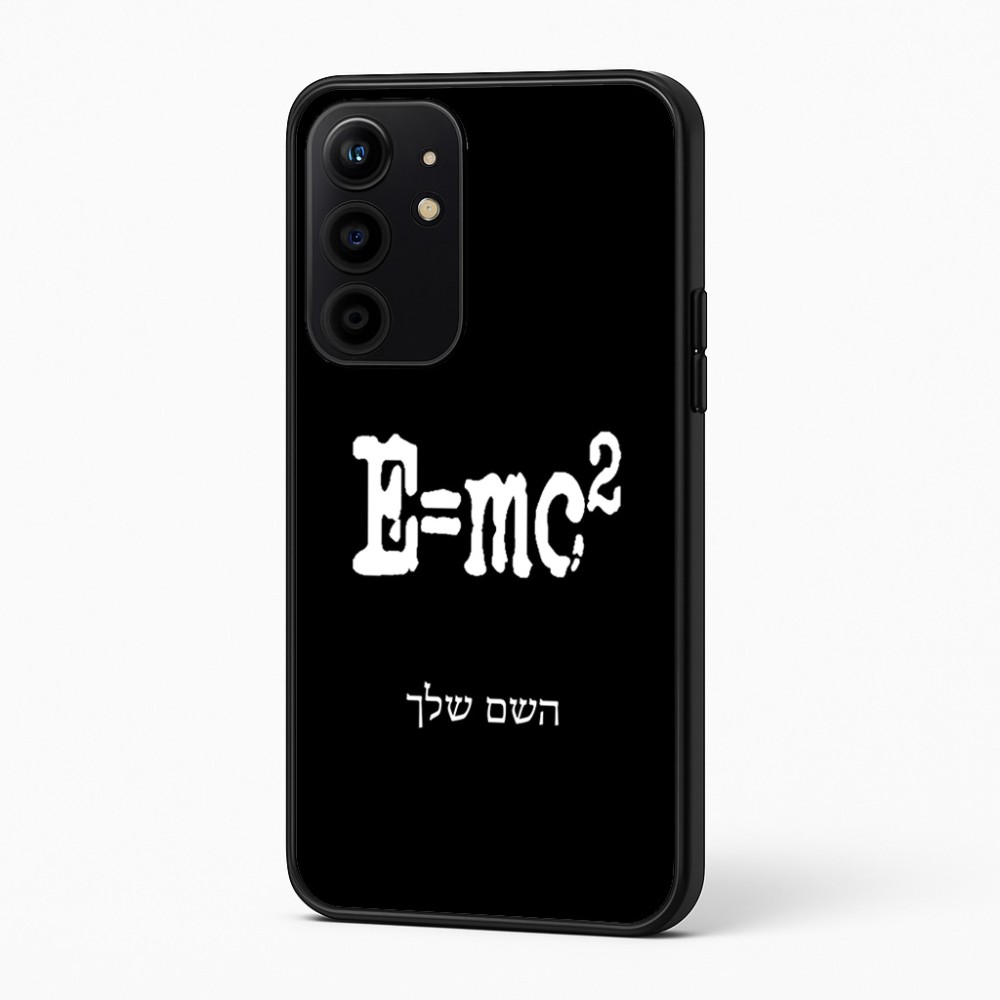כיסוי בעיצוב אישי עם השם שלך לדגם - Realme 16 Pro+ 5G בעיצוב נוסחת אלברט איינשטיין