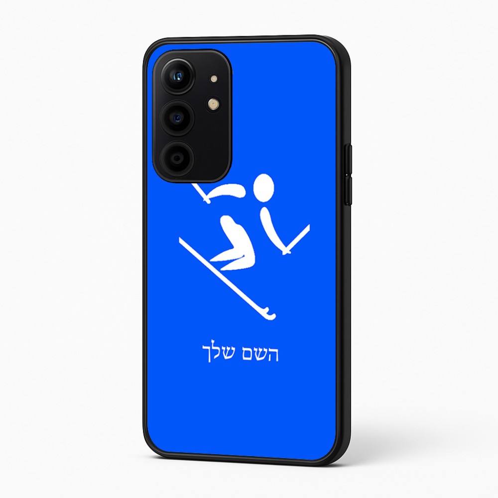 כיסוי בעיצוב אישי עם השם שלך לדגם - Realme 16 Pro+ 5G בעיצוב סקי אולימפי