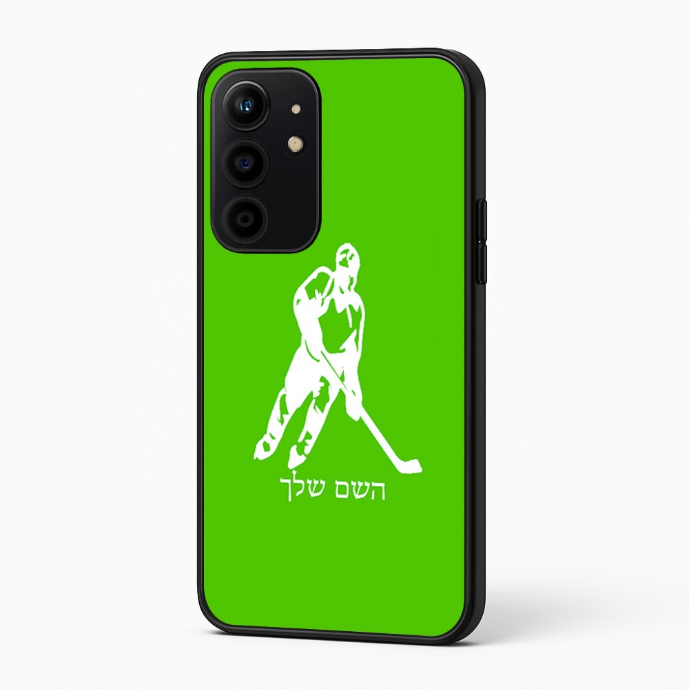 כיסוי בעיצוב אישי עם השם שלך לדגם - Realme 16 Pro+ 5G בעיצוב שחקן הוקי