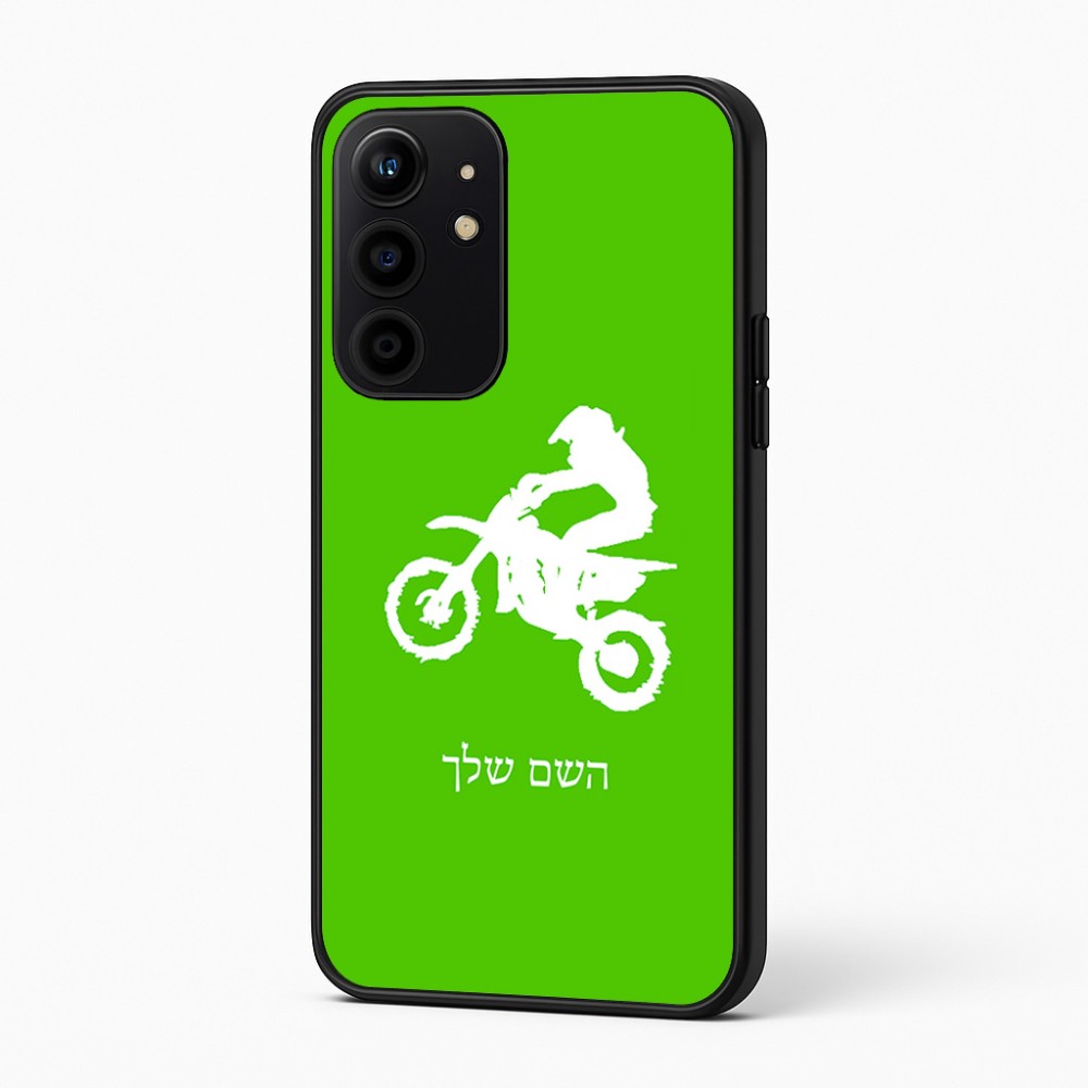 כיסוי בעיצוב אישי עם השם שלך לדגם - Realme 16 Pro+ 5G בעיצוב מוטוקרוס