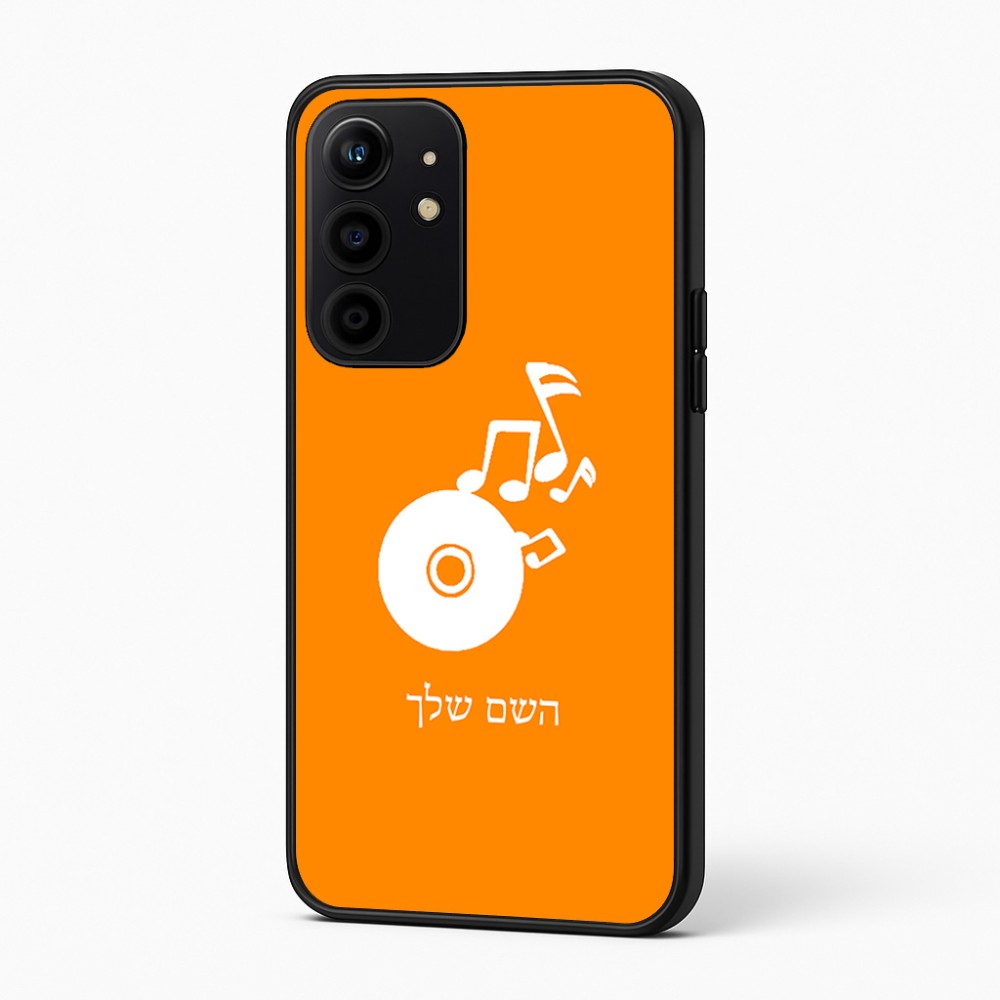 כיסוי בעיצוב אישי עם השם שלך לדגם - Realme 16 Pro+ 5G בעיצוב תקליטור - אזור מוזיקה