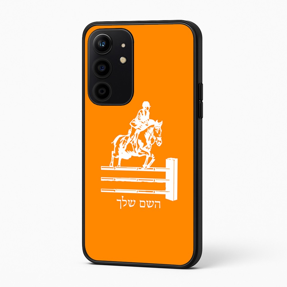 כיסוי בעיצוב אישי עם השם שלך לדגם - Realme 16 Pro+ 5G בעיצוב רוכב סוסים