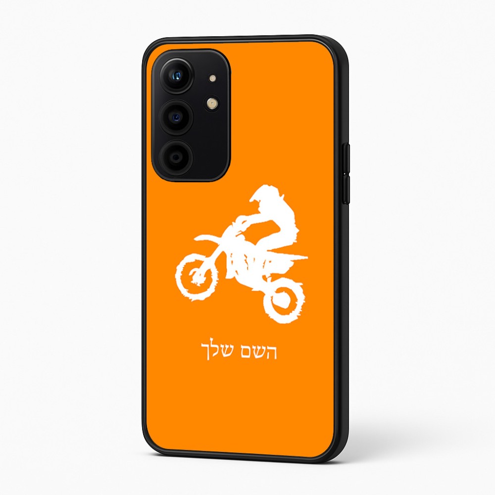 כיסוי בעיצוב אישי עם השם שלך לדגם - Realme 16 Pro+ 5G בעיצוב מוטוקרוס