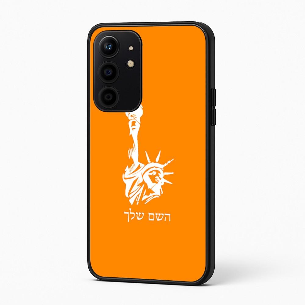 כיסוי בעיצוב אישי עם השם שלך לדגם - Realme 16 Pro+ 5G בעיצוב פסל החירות