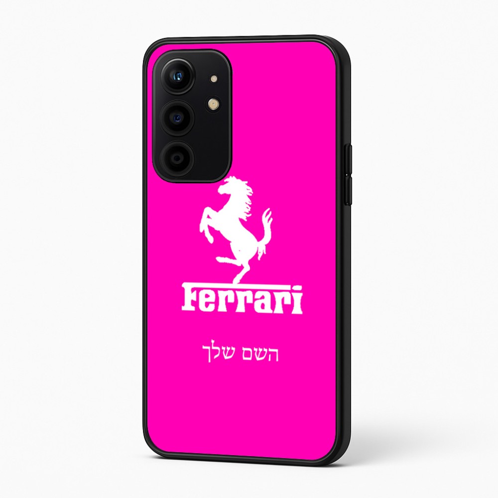 כיסוי בעיצוב אישי עם השם שלך לדגם - Realme 16 Pro+ 5G בעיצוב פרארי
