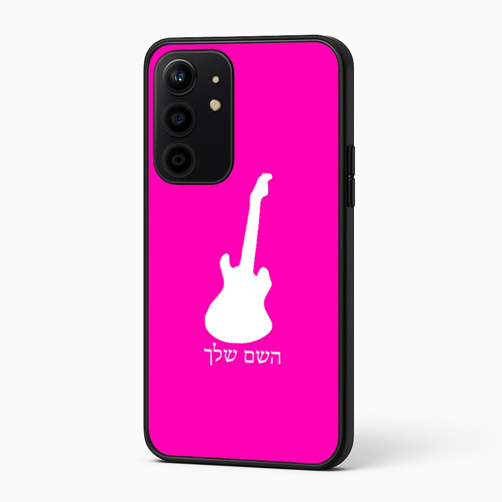 כיסוי בעיצוב אישי עם השם שלך לדגם - Realme 16 Pro+ 5G בעיצוב גיטרה