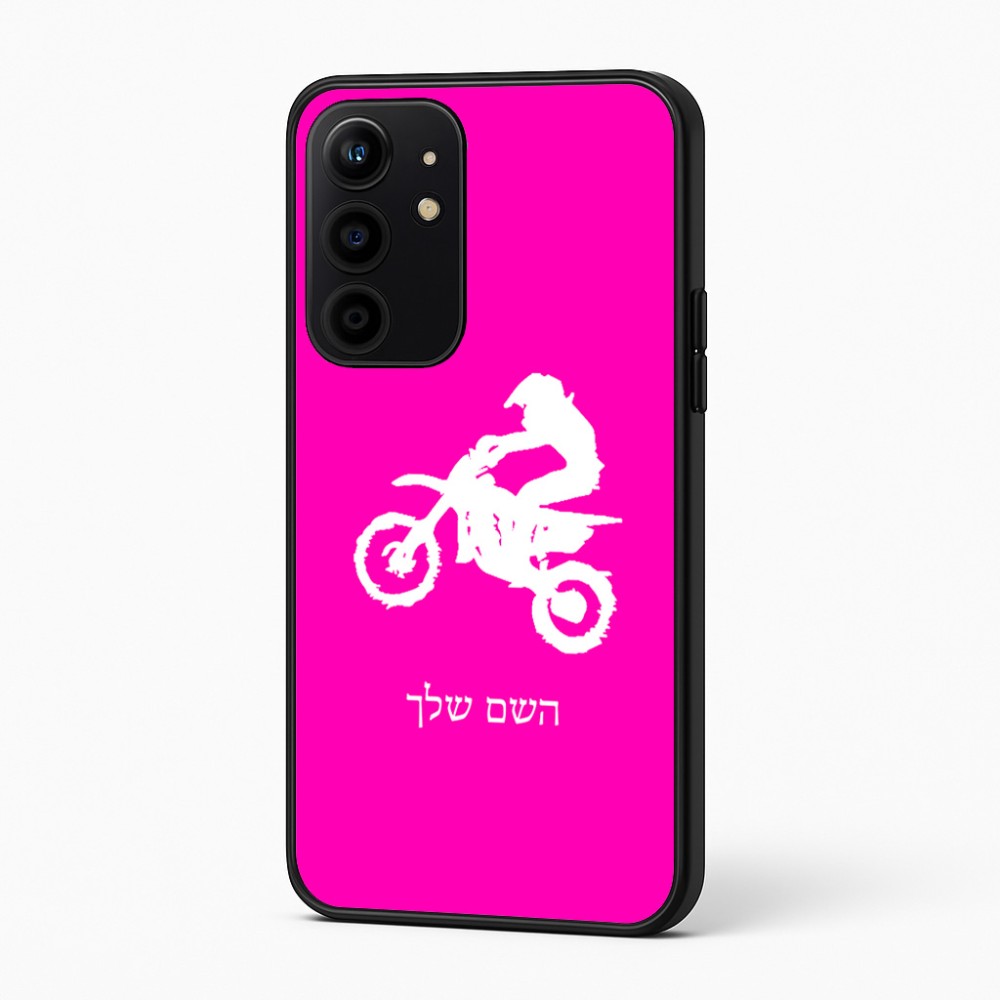 כיסוי בעיצוב אישי עם השם שלך לדגם - Realme 16 Pro+ 5G בעיצוב מוטוקרוס