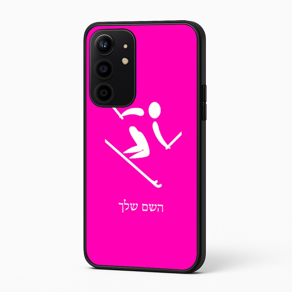 כיסוי בעיצוב אישי עם השם שלך לדגם - Realme 16 Pro+ 5G בעיצוב סקי אולימפי