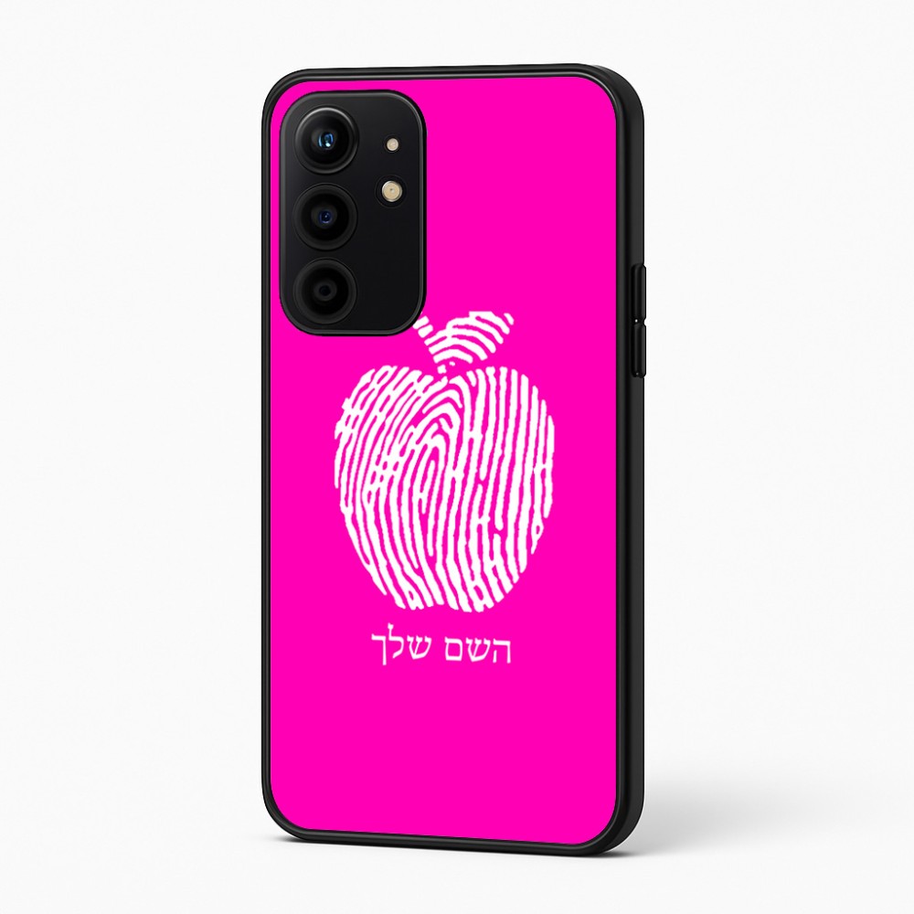 כיסוי בעיצוב אישי עם השם שלך לדגם - Realme 16 Pro+ 5G בעיצוב הדפס תפוח