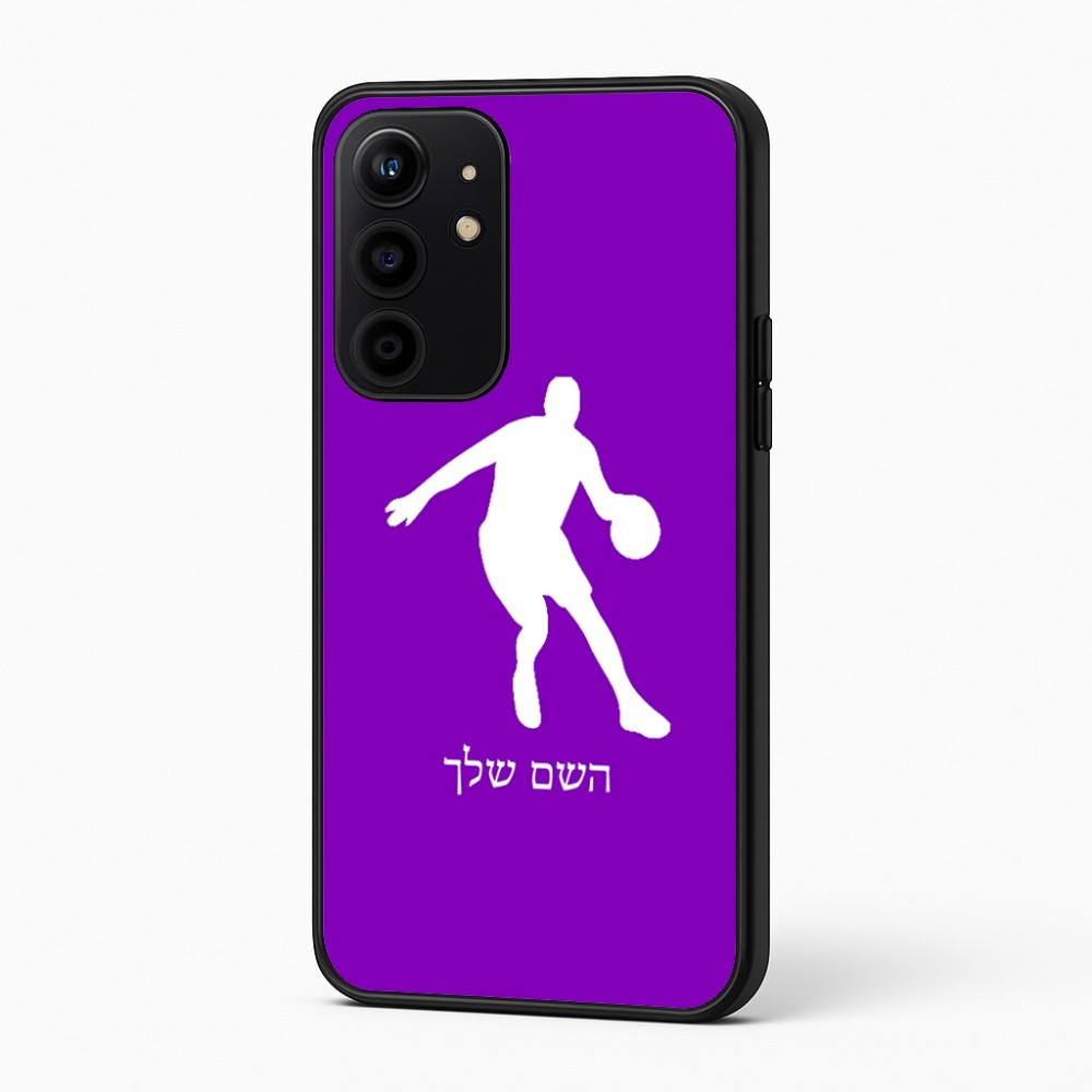 כיסוי בעיצוב אישי עם השם שלך לדגם - Realme 16 Pro+ 5G בעיצוב שחקן כדורסל