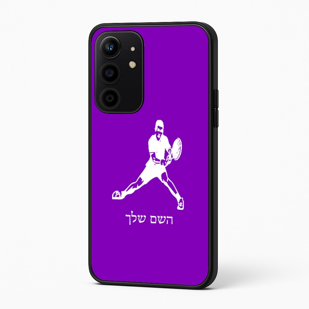 כיסוי בעיצוב אישי עם השם שלך לדגם - Realme 16 Pro+ 5G בעיצוב שחקן טניס
