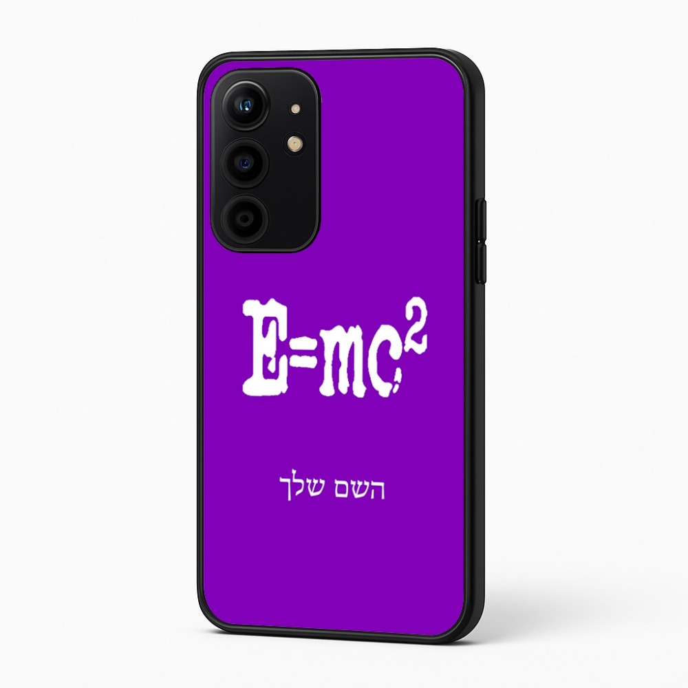כיסוי בעיצוב אישי עם השם שלך לדגם - Realme 16 Pro+ 5G בעיצוב נוסחת אלברט איינשטיין