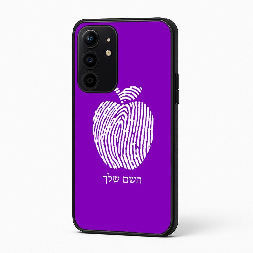 כיסוי בעיצוב אישי עם השם שלך לדגם - Realme 16 Pro+ 5G בעיצוב הדפס תפוח