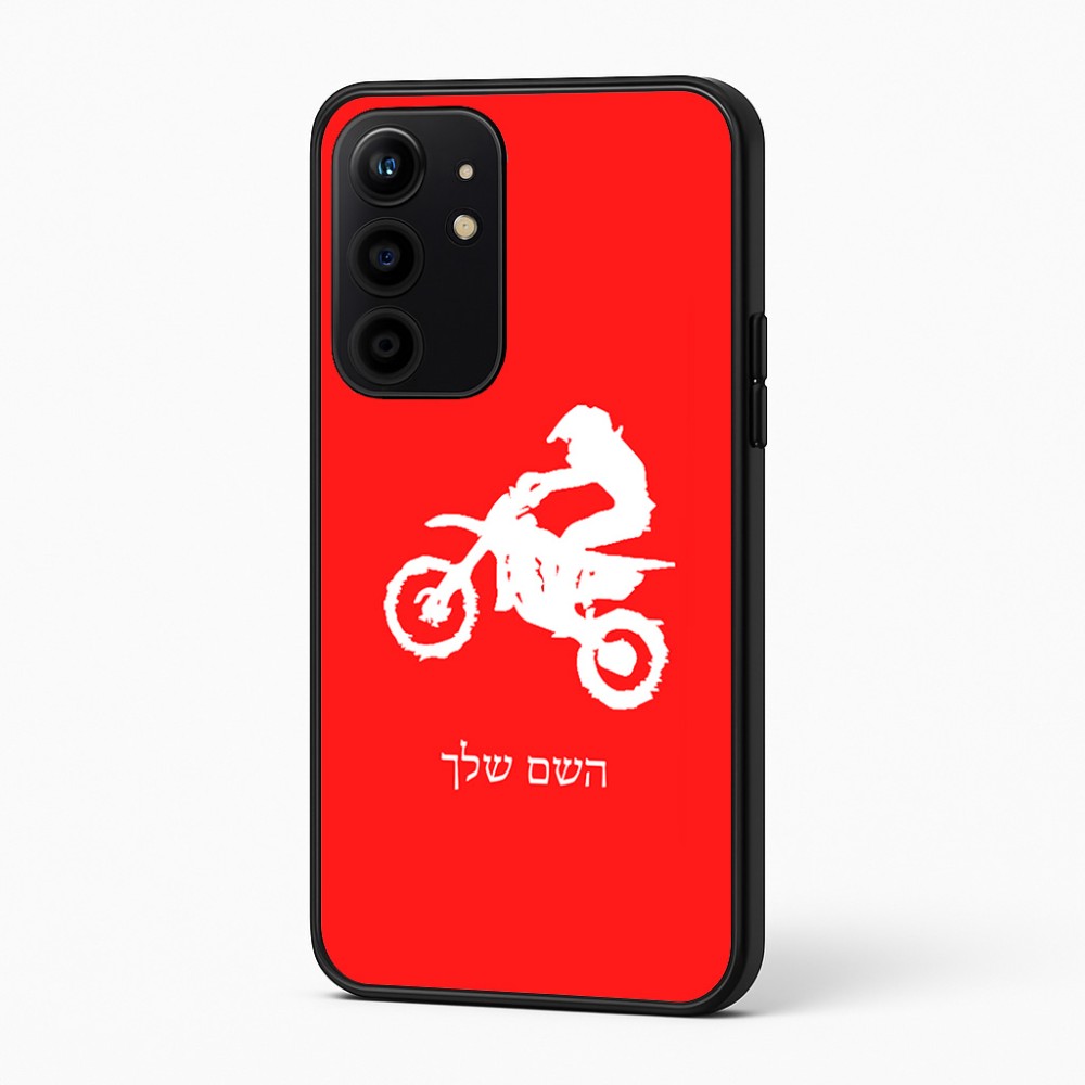 כיסוי בעיצוב אישי עם השם שלך לדגם - Realme 16 Pro+ 5G בעיצוב מוטוקרוס