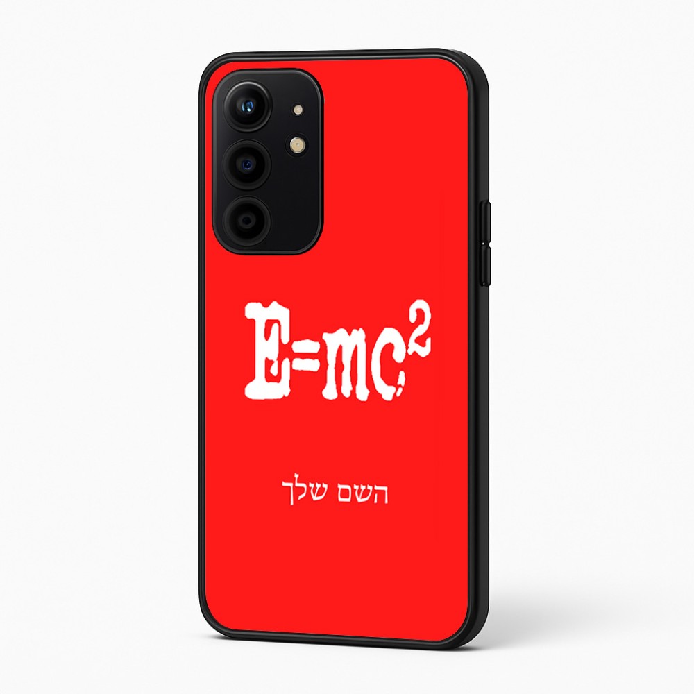 כיסוי בעיצוב אישי עם השם שלך לדגם - Realme 16 Pro+ 5G בעיצוב נוסחת אלברט איינשטיין