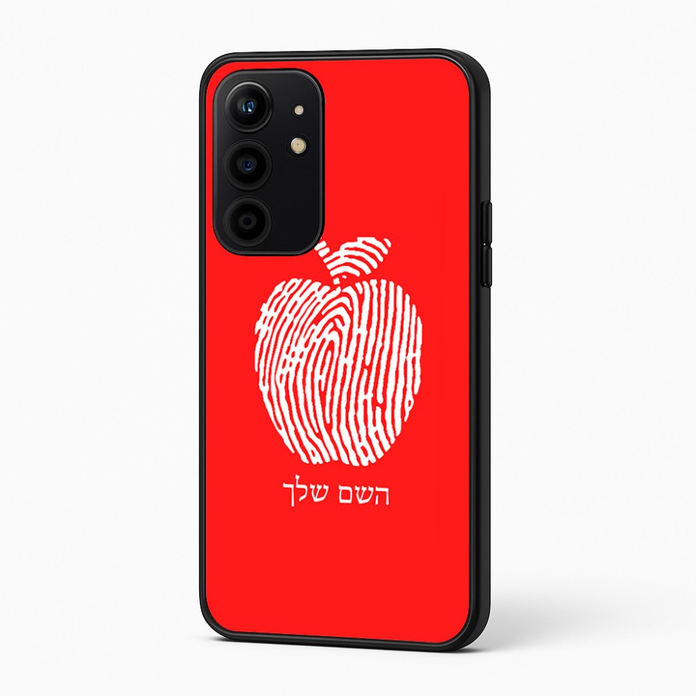 כיסוי בעיצוב אישי עם השם שלך לדגם - Realme 16 Pro+ 5G בעיצוב הדפס תפוח