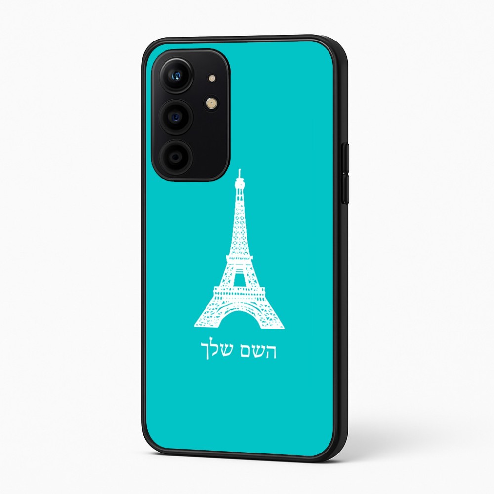 כיסוי בעיצוב אישי עם השם שלך לדגם - Realme 16 Pro+ 5G בעיצוב מגדל אייפל