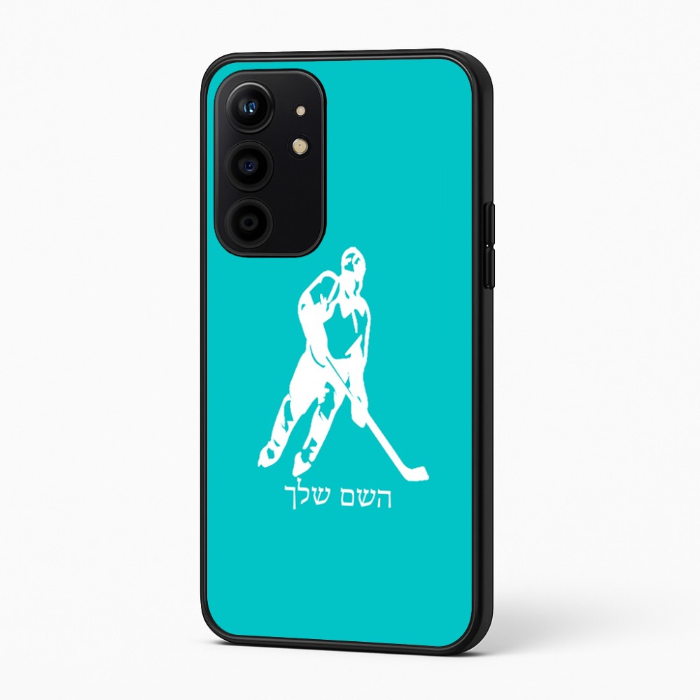 כיסוי בעיצוב אישי עם השם שלך לדגם - Realme 16 Pro+ 5G בעיצוב שחקן הוקי