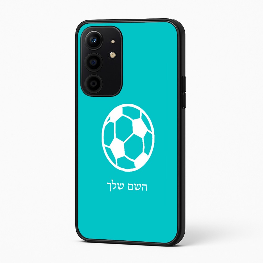 כיסוי בעיצוב אישי עם השם שלך לדגם - Realme 16 Pro+ 5G בעיצוב כדורגל כדור כדורגל