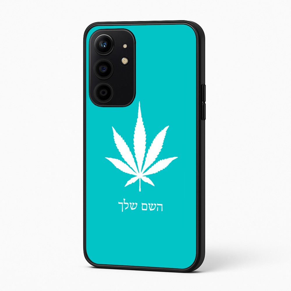 כיסוי בעיצוב אישי עם השם שלך לדגם - Realme 16 Pro+ 5G בעיצוב עלה מריחואנה - גראס