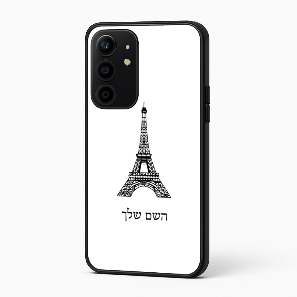כיסוי בעיצוב אישי עם השם שלך לדגם - Realme 16 Pro+ 5G בעיצוב מגדל אייפל