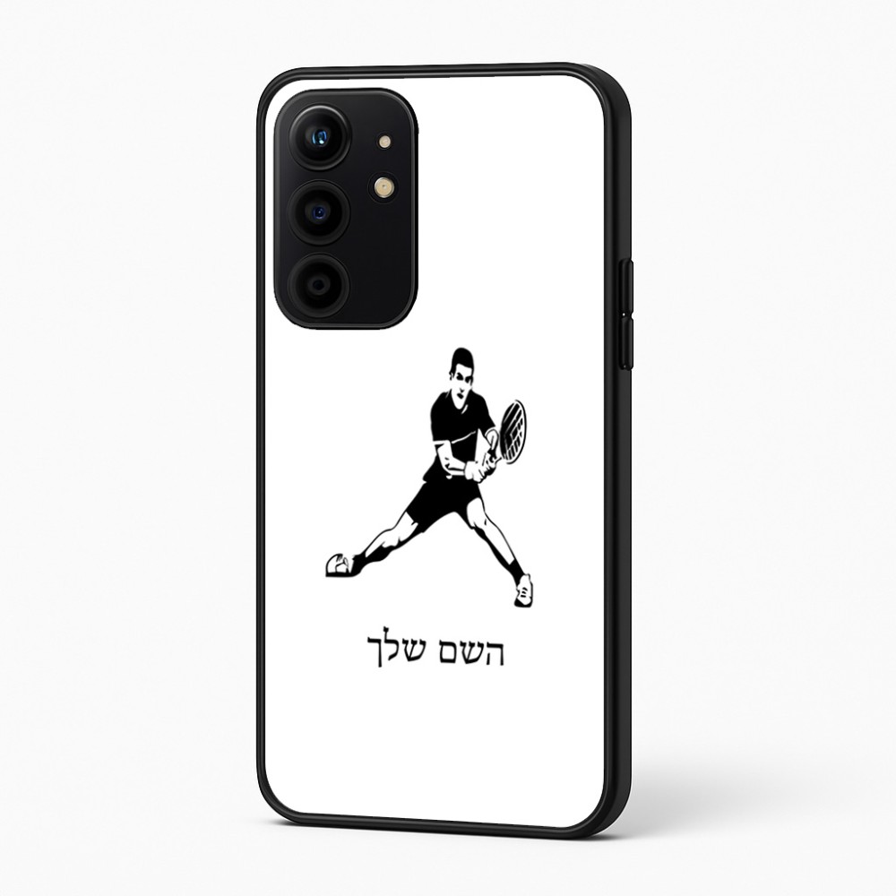 כיסוי בעיצוב אישי עם השם שלך לדגם - Realme 16 Pro+ 5G בעיצוב שחקן טניס