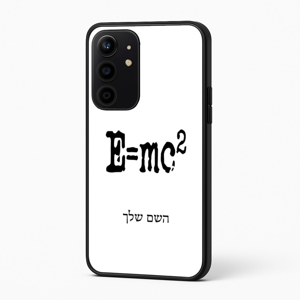 כיסוי בעיצוב אישי עם השם שלך לדגם - Realme 16 Pro+ 5G בעיצוב נוסחת אלברט איינשטיין